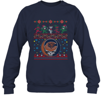 Load image into Gallery viewer, Chicago Bears Christmas Grateful Dead Jingle Bears Football Ugly Sweatshirt Sweatshirt
