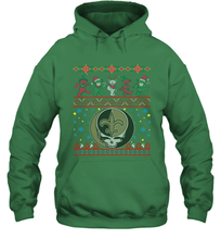 Load image into Gallery viewer, New Orleans Saints Christmas Grateful Dead Jingle Bears Football Ugly Sweatshirt Adult Unisex Hoodie Sweatshirt
