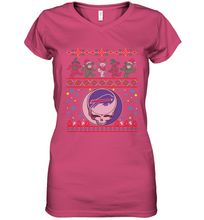 Load image into Gallery viewer, Buffalo Bills Christmas Grateful Dead Jingle Bears Football Ugly Sweatshirt Women's V-Neck T-Shirt

