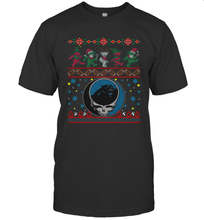 Load image into Gallery viewer, Carolina Panthers Christmas Grateful Dead Jingle Bears Football Ugly Sweatshirt Men's T-Shirt

