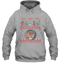Load image into Gallery viewer, Chicago Bears Christmas Grateful Dead Jingle Bears Football Ugly Sweatshirt Hoodie Sweatshirt
