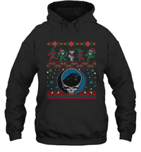 Load image into Gallery viewer, Carolina Panthers Christmas Grateful Dead Jingle Bears Football Ugly Sweatshirt Hoodie Sweatshirt
