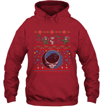 Load image into Gallery viewer, Carolina Panthers Christmas Grateful Dead Jingle Bears Football Ugly Sweatshirt Hoodie Sweatshirt
