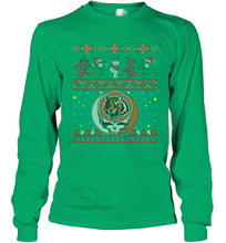 Load image into Gallery viewer, Cincinnati Bengals Christmas Grateful Dead Jingle Bears Football Ugly Sweatshirt Long Sleeve T-Shirt
