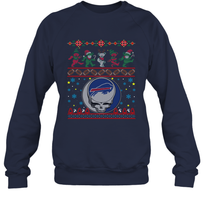 Load image into Gallery viewer, Buffalo Bills Christmas Grateful Dead Jingle Bears Football Ugly Sweatshirt Sweatshirt
