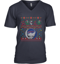 Load image into Gallery viewer, Buffalo Bills Christmas Grateful Dead Jingle Bears Football Ugly Sweatshirt Men's V-Neck T-Shirt
