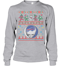 Load image into Gallery viewer, Buffalo Bills Christmas Grateful Dead Jingle Bears Football Ugly Sweatshirt Youth Long Sleeve T-Shirt
