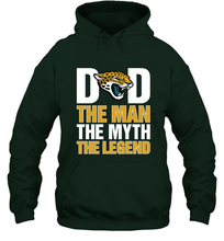 Load image into Gallery viewer, Jacksonville Jaguars Dad The Man The Myth The Legend NFL Father's Day Hooded Sweatshirt

