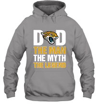 Load image into Gallery viewer, Jacksonville Jaguars Dad The Man The Myth The Legend NFL Father's Day Hooded Sweatshirt
