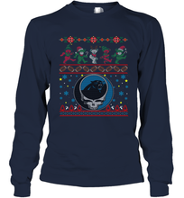 Load image into Gallery viewer, Carolina Panthers Christmas Grateful Dead Jingle Bears Football Ugly Sweatshirt Long Sleeve T-Shirt
