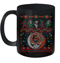 Load image into Gallery viewer, Cincinnati Bengals Christmas Grateful Dead Jingle Bears Football Ugly Sweatshirt Mug 11oz
