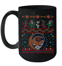 Load image into Gallery viewer, Chicago Bears Christmas Grateful Dead Jingle Bears Football Ugly Sweatshirt Mug 15oz
